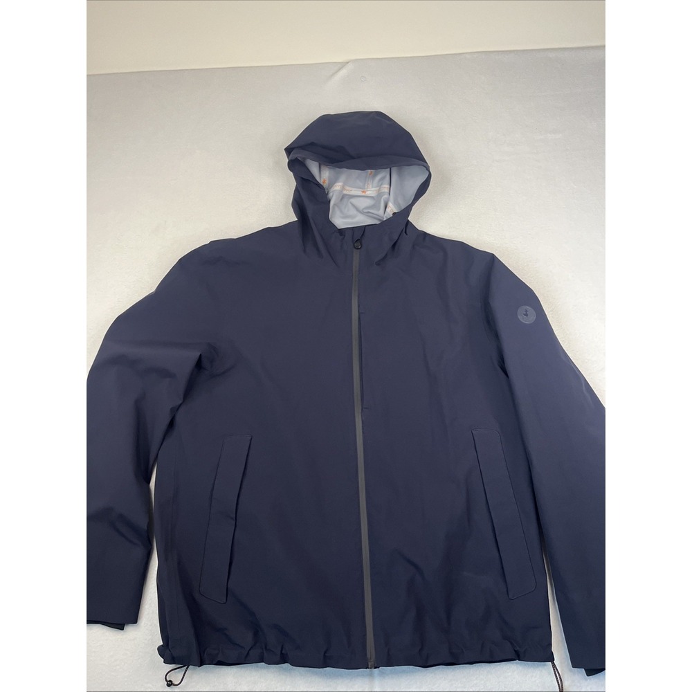 Save The Duck Mens Jari Hooded Jacket Blue Rain Jacket XXL